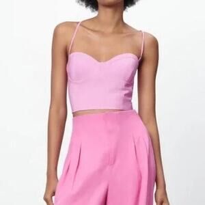 Zara lace back up structured